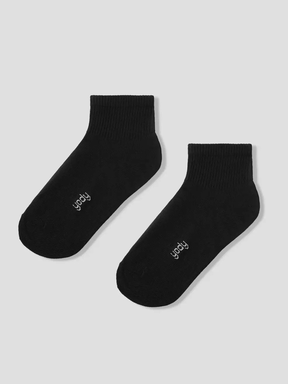 Tất Nữ Cotton Cổ Thấp Dệt Gân Combo 2 - ĐEN 002 - F