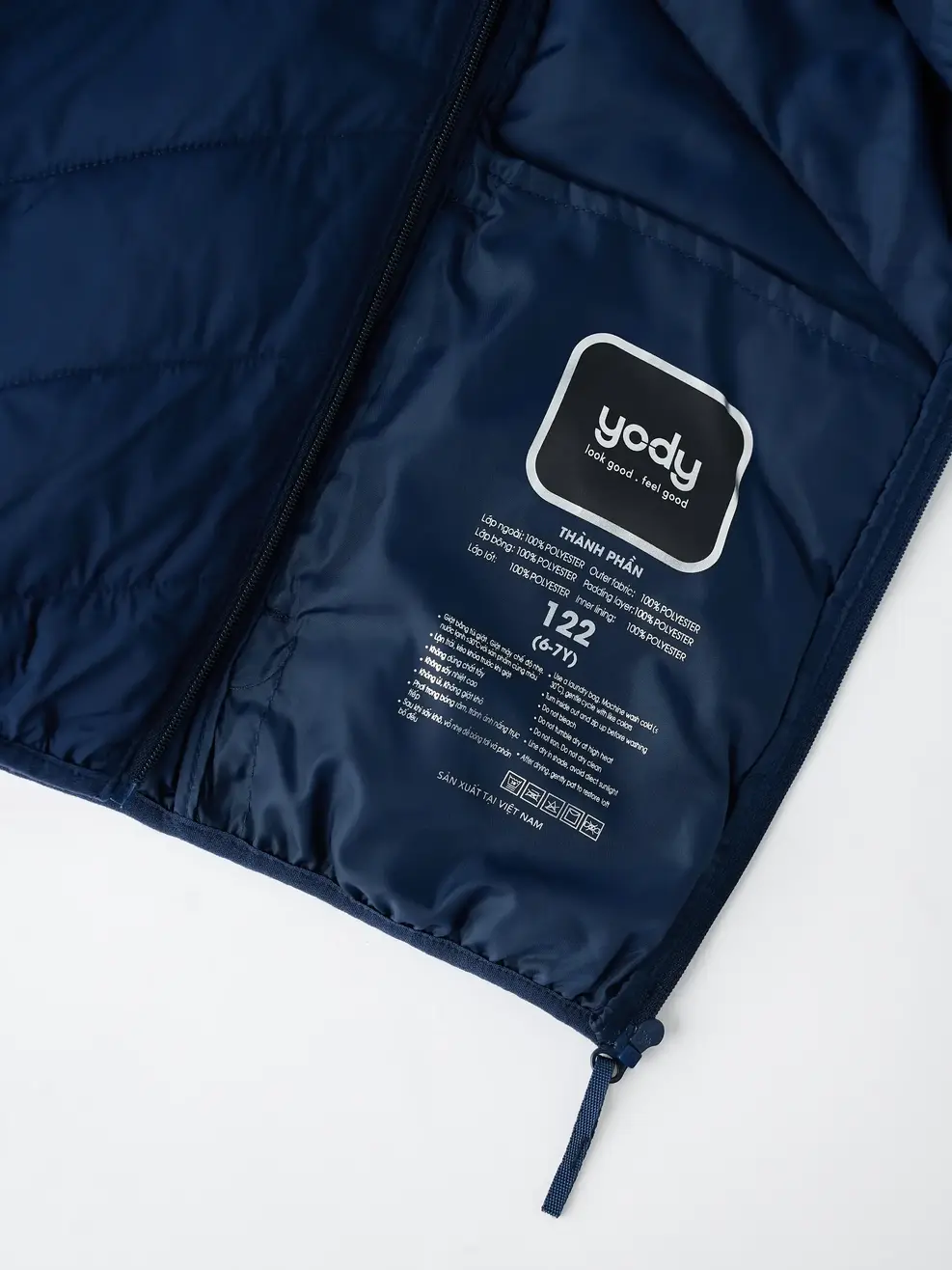 Áo Phao Gile Trẻ Em Siêu Nhẹ - Navy 001 - 110