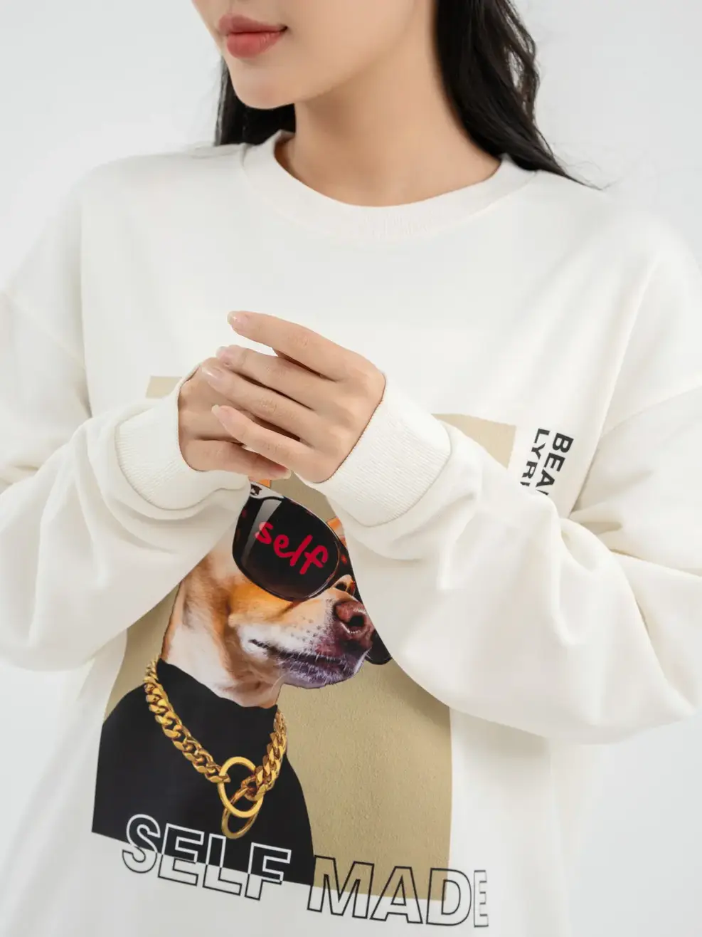 Áo Thu Đông Nữ Self Made - Trắng - S