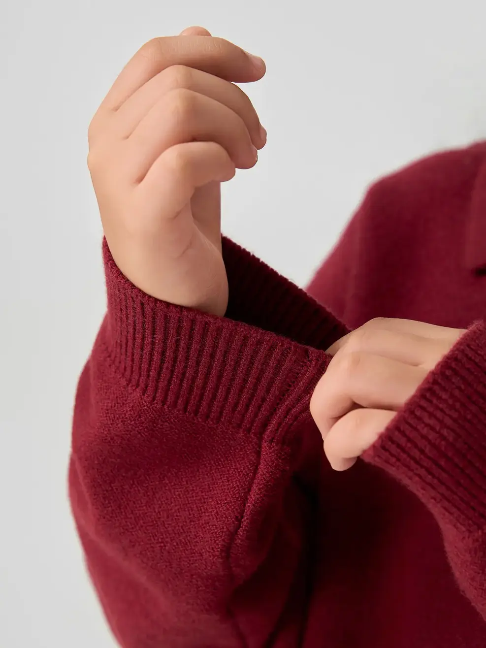 Áo Len Bé Trai Cổ Polo - ĐỎ 021 - 110