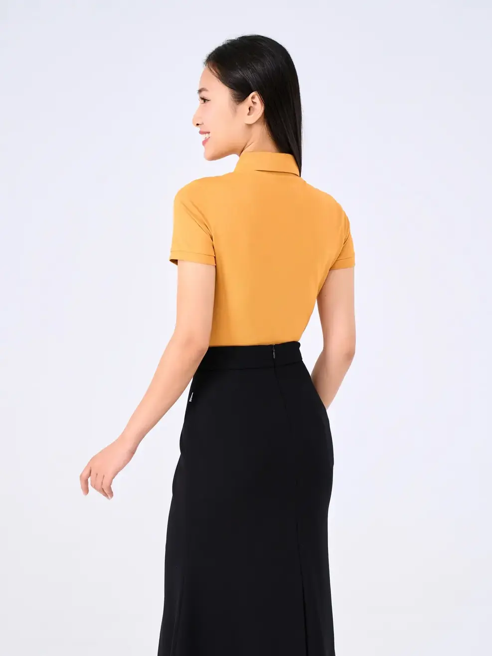 Polo Nữ Gia Đình - Vàng - S