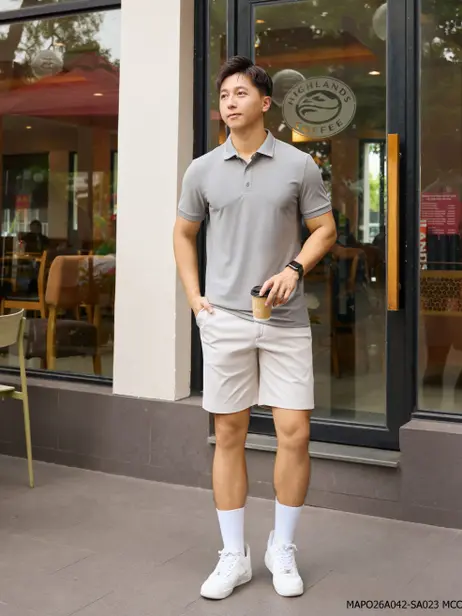Quần Shorts Nam Kaki Diễu Túi Hậu (QSM5057)