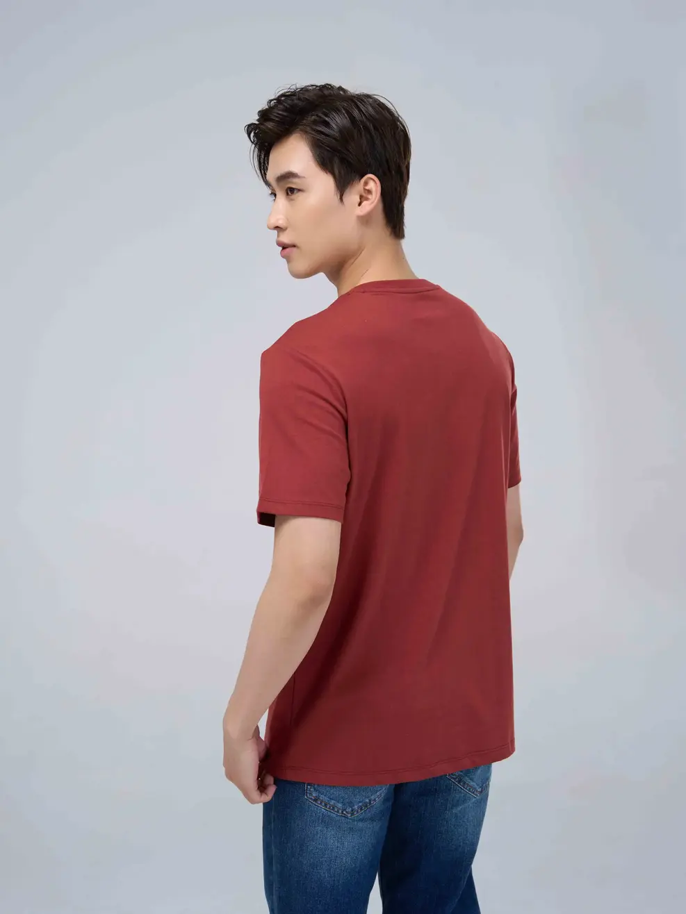 Áo thun nam LOGO YODY - Nâu - M