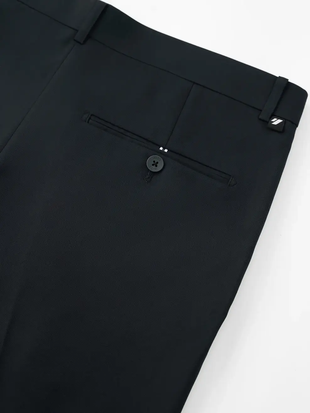 Quần Âu Nam Slim Fit Cạp Chun Siêu Phẳng - ĐEN 002 - 29