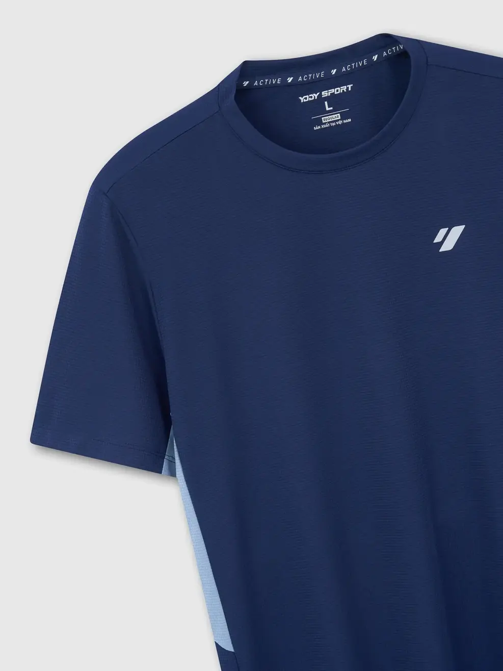 Áo Phông Thể Thao Regular Phối Sườn  - Navy 008 - M