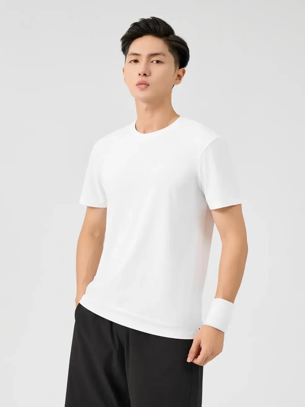 T-shirt Nam Thể Thao Quốc Dân Thoáng Khí - Trắng - M