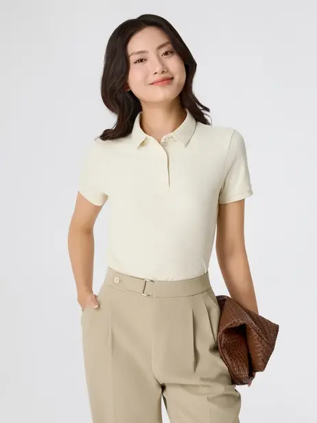 Áo Polo Thể Thao Nữ Waffle In Vai
