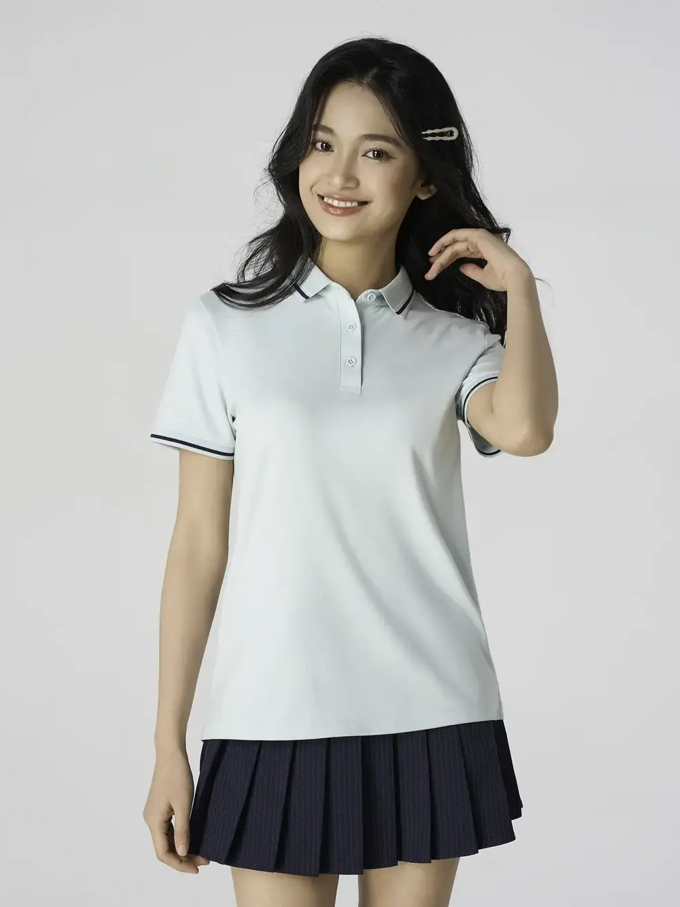 Áo Polo Ponte Roma Cool Dáng Suông - Xanh Lá 045 - XS