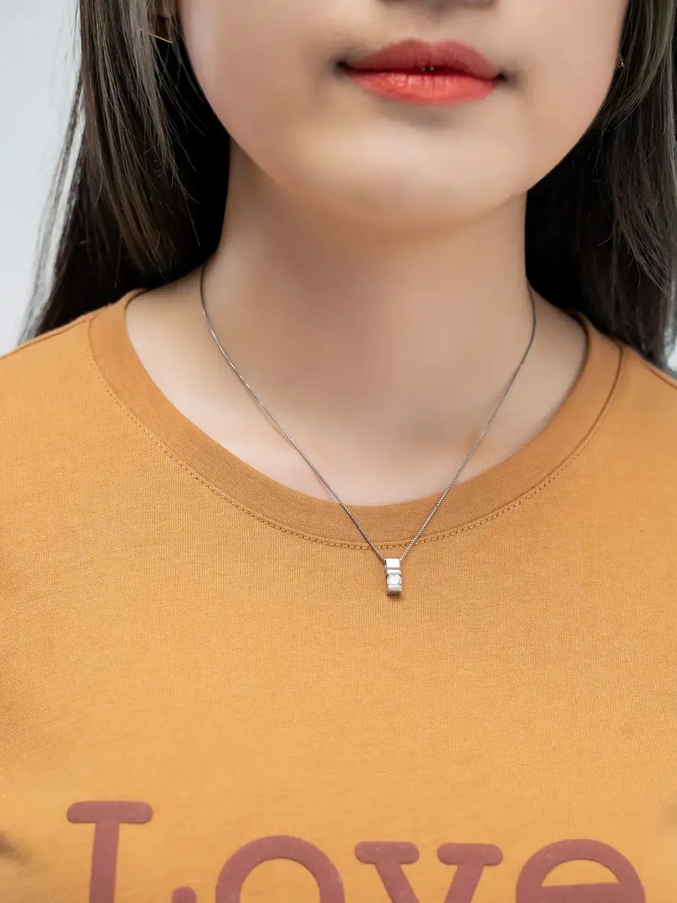 Áo thun nữ in LOVE - Nâu - S