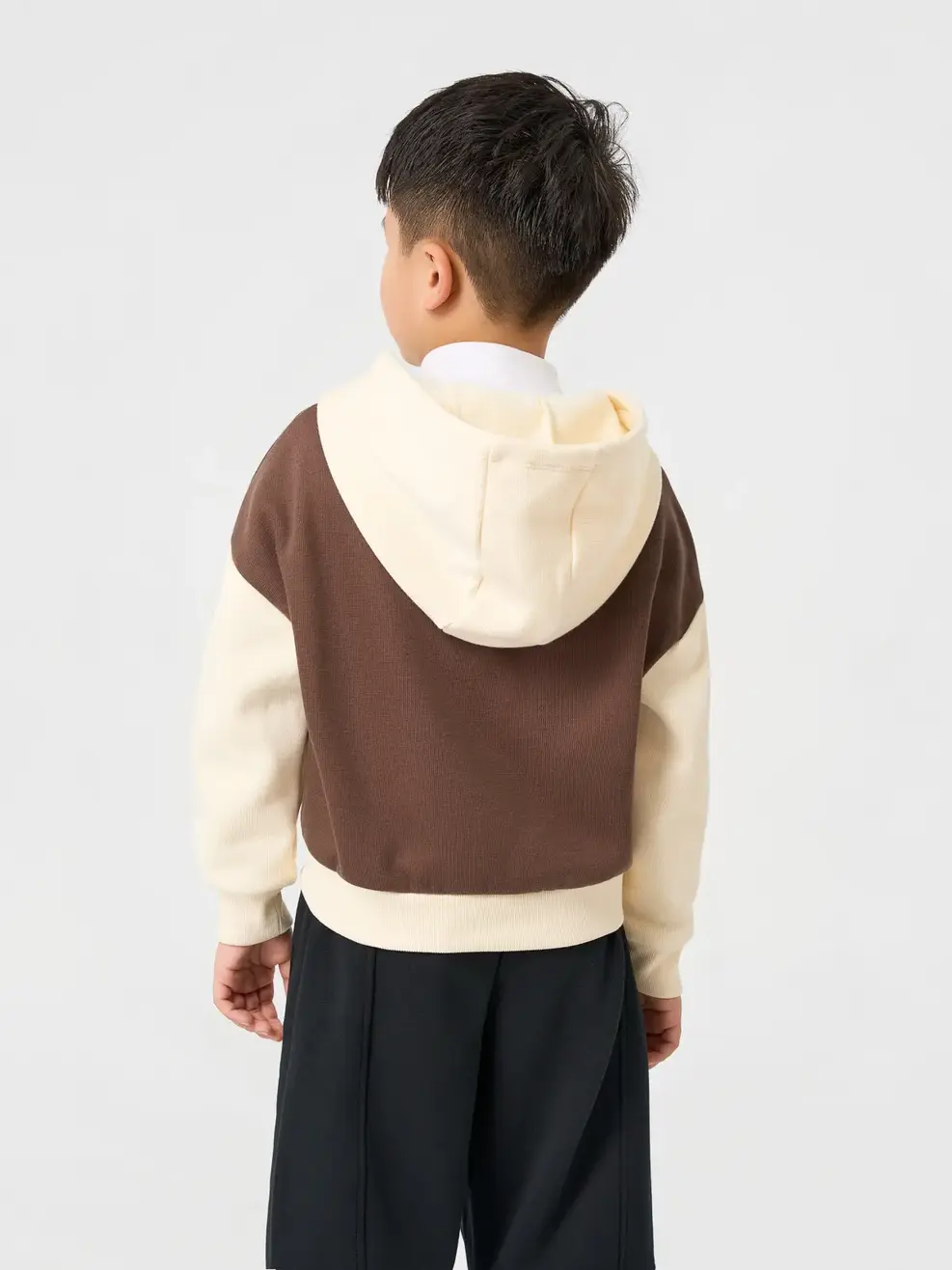 Áo Nỉ Mũ Kéo Khoá Bear - NÂU 093 - 104