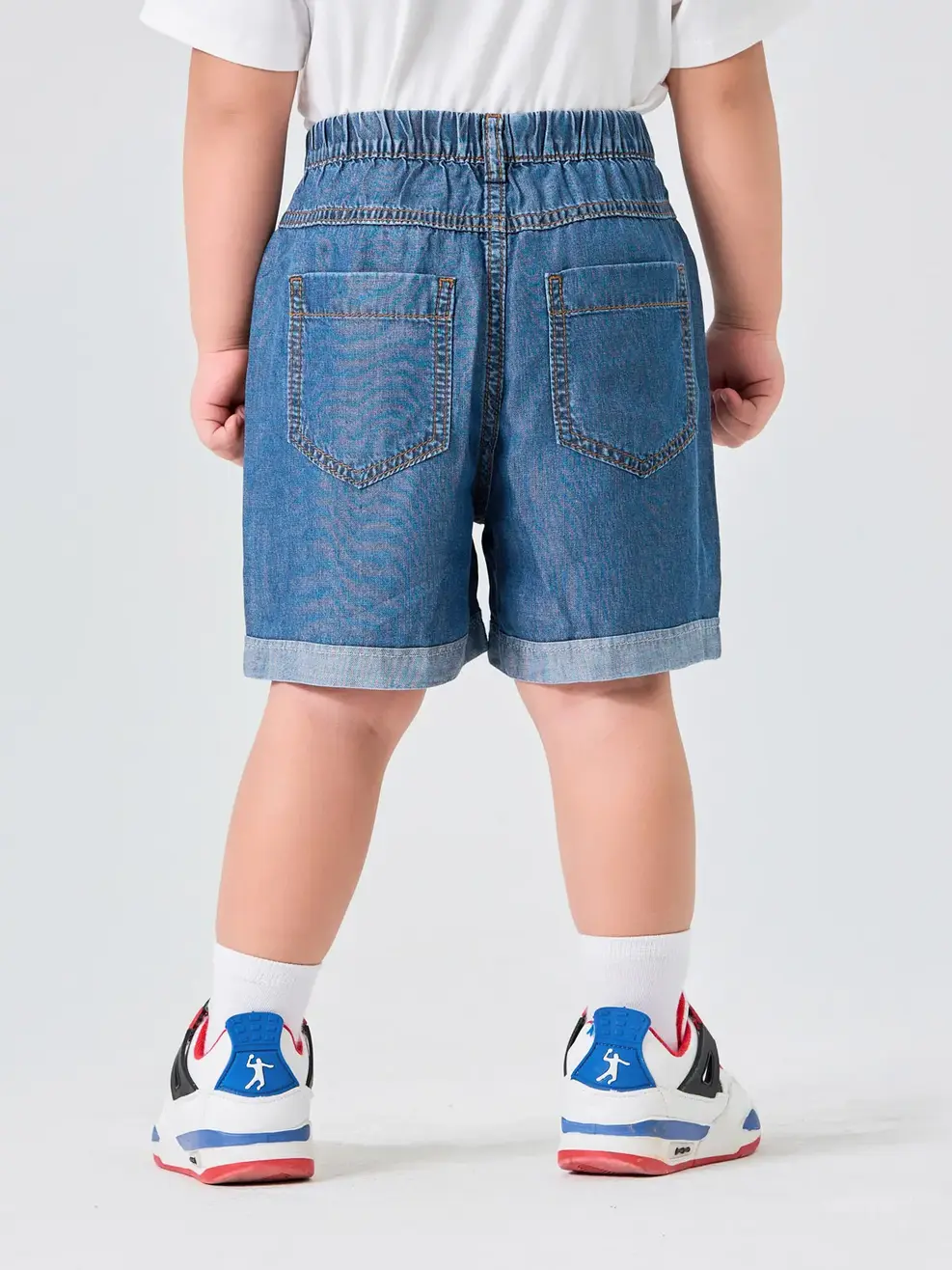 Sooc Jean Kid Nhỏ Gấp Gấu - Xanh đậm - 4-5