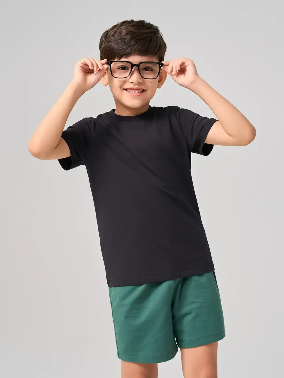 Áo Phông cơ bản - Đen 001 - 116