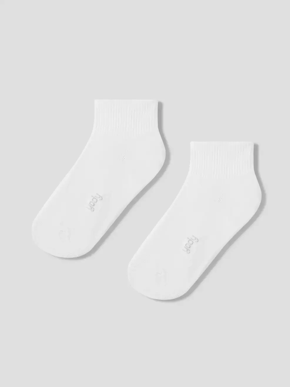Tất Nữ Cotton Cổ Thấp Dệt Gân Combo 2 - Trắng 001 - F