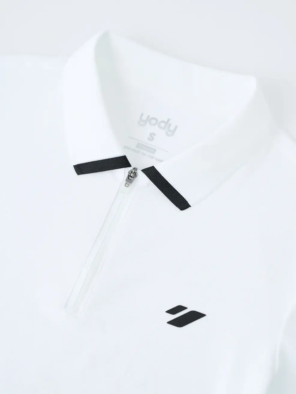 Áo Polo Nữ Slim Có Khóa Kéo - White 004 - XS