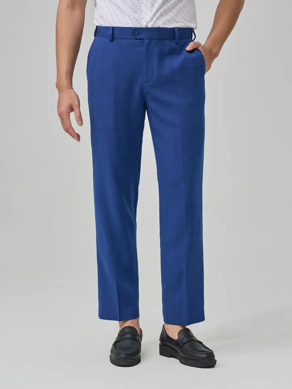 Quần Âu Nam Cạp Di Động - Xanh dương - 33