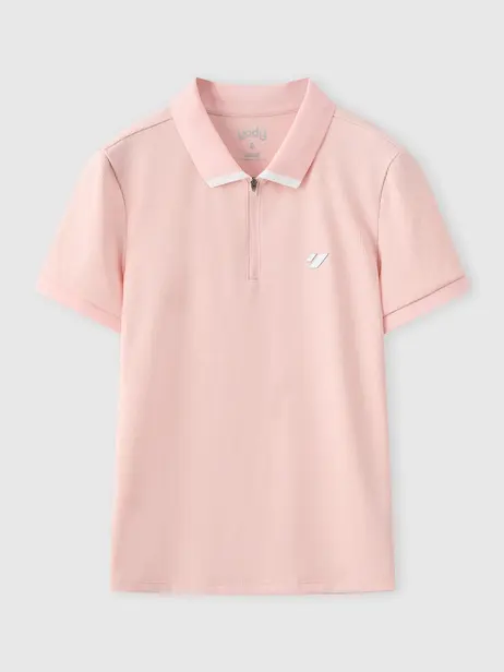 Áo Polo Nữ Slim Có Khóa Kéo