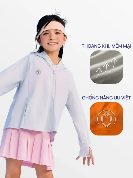 Áo Khoác Chống Nắng Kid Đa Năng Thoáng Khí