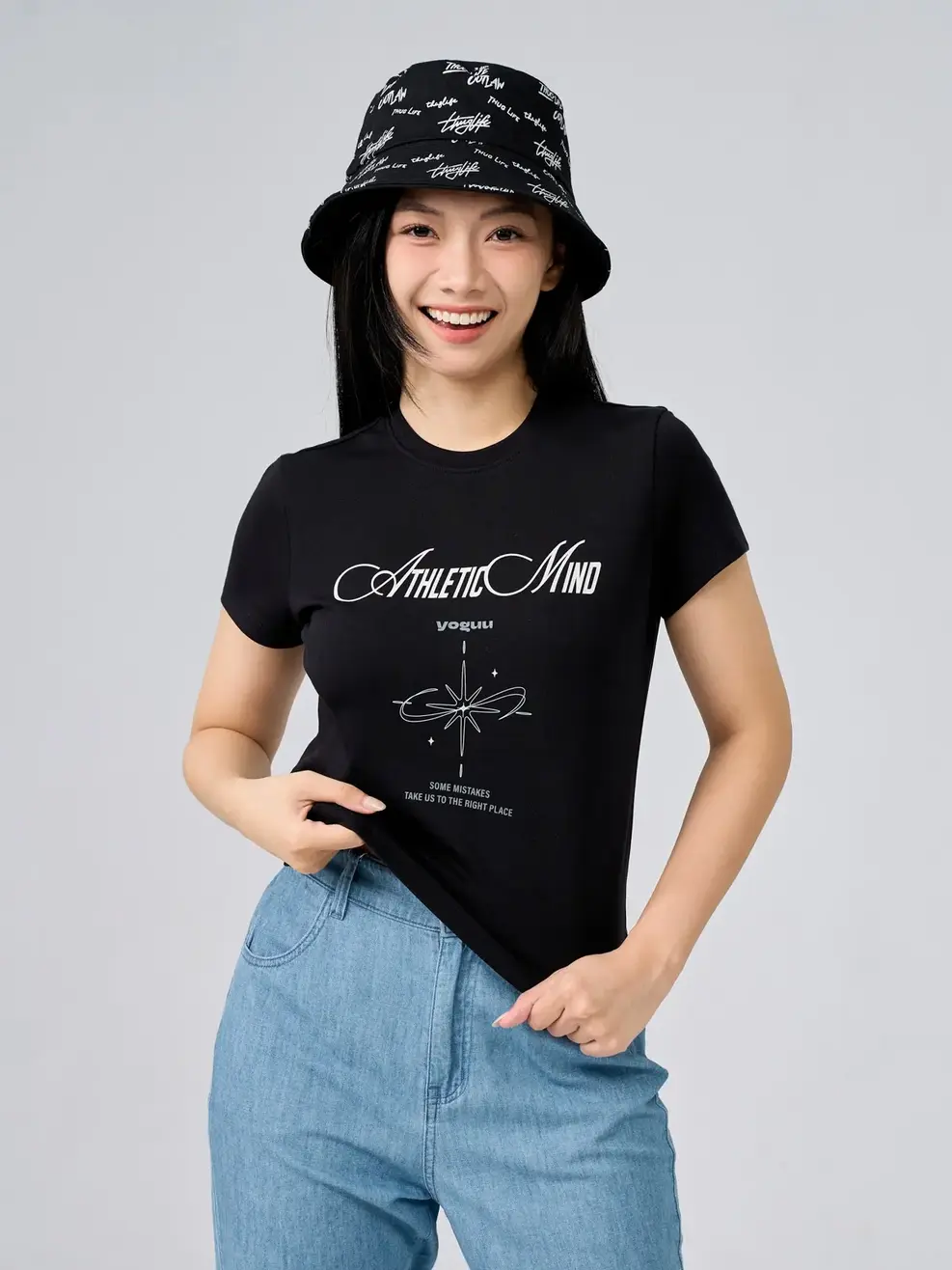 Áo Baby Tee Athletic Mind - Đen - S