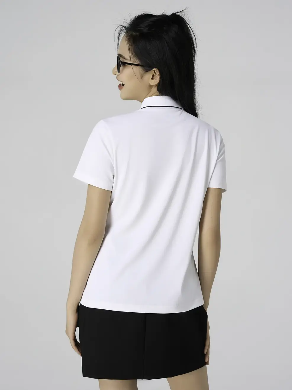 Áo Polo Thể Thao In Nẹp Không Đường May - TRẮNG 006 - XS