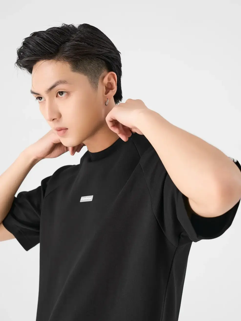 Đồ Bộ Nam Phối Dây Dệt - Đen - M