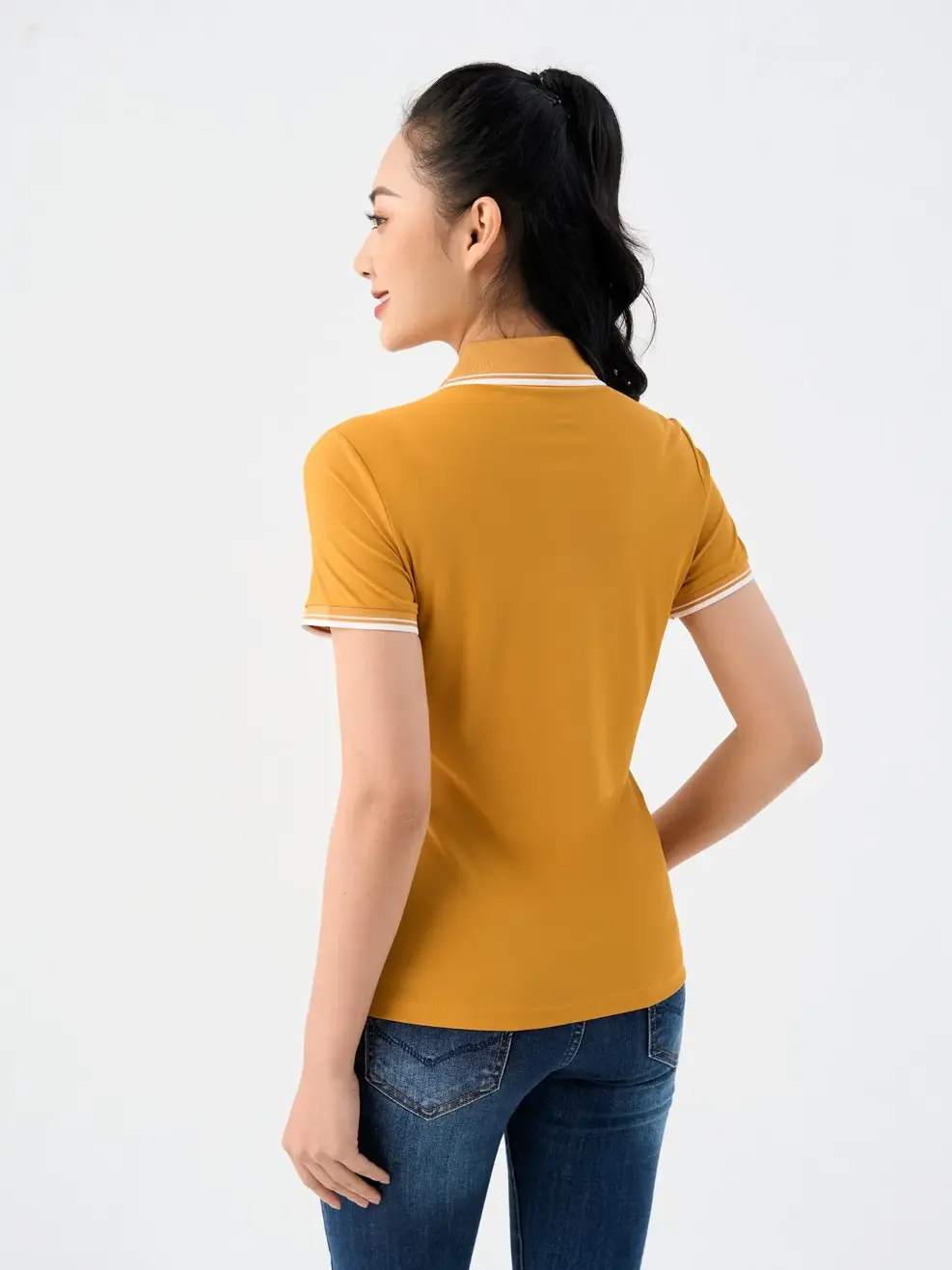 Áo Polo nữ Airycool - Vàng - M