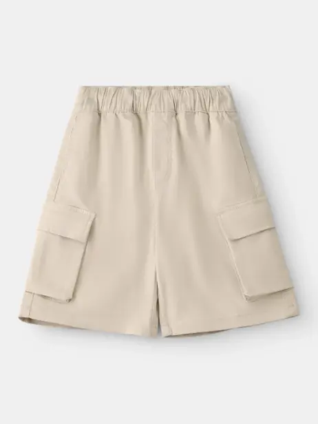 Quần Shorts Kaki Trẻ Em Dáng Lửng Túi Hộp Co Giãn Nhẹ Đứng Phom Năng Động