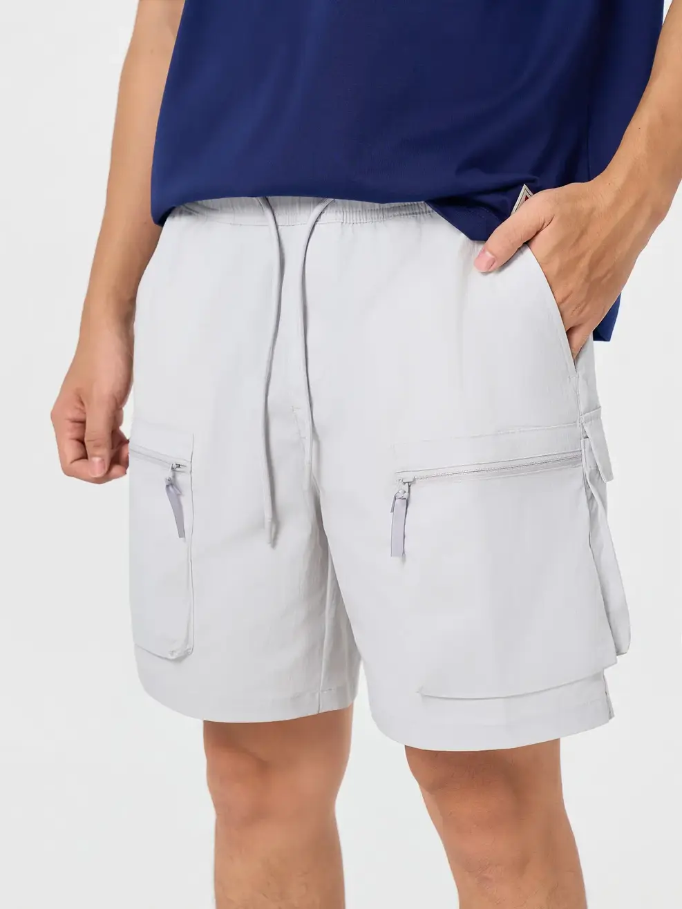Quần Shorts nam cạp chun túi hộp - Xám 029 - 29