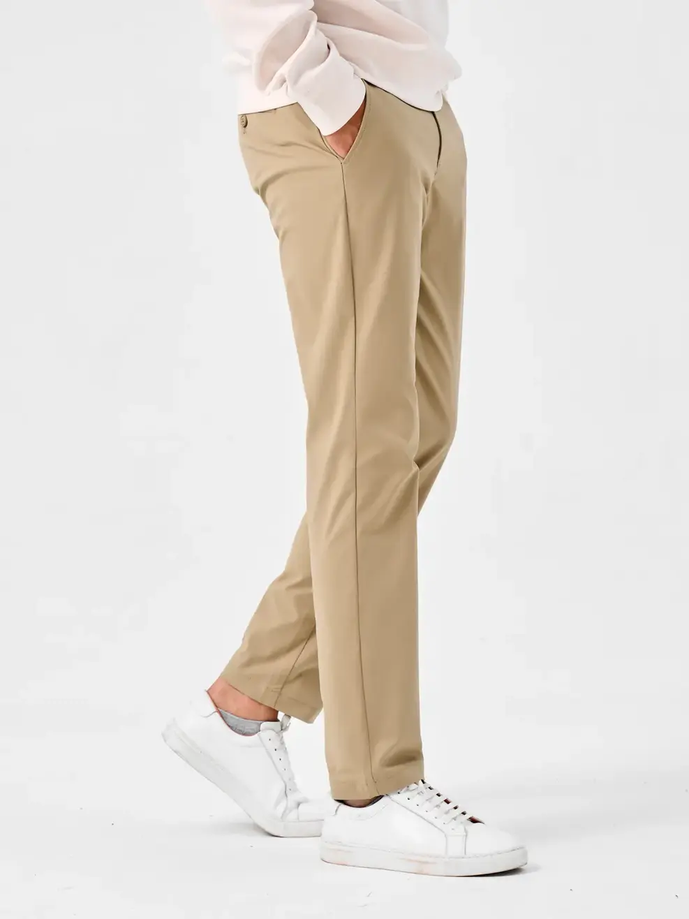 Quần Kaki Nam Siêu Co Giãn Regular - Vàng - 29