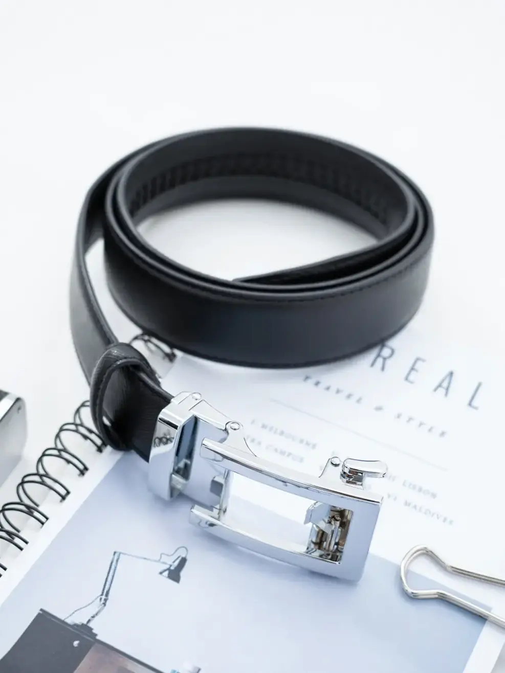 Thắt lưng nam da thật 100%-19 - Đen