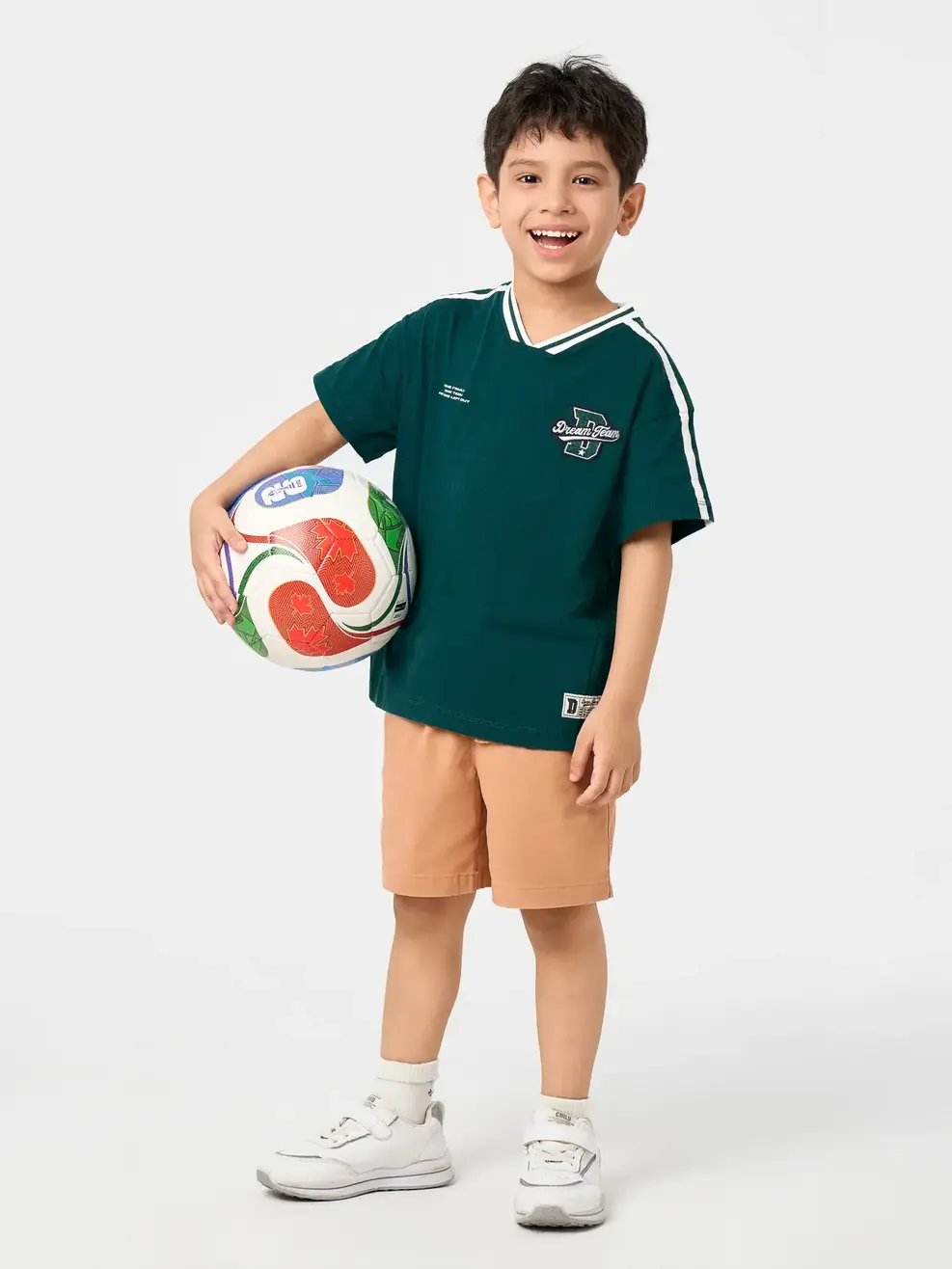 Áo Phông Cổ Tim Dream Team - Xanh lá 042 - 98