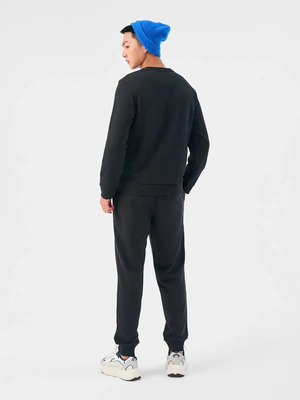 Bộ Đông Nam Nỉ Da Cá Cơ Bản - Đen - M