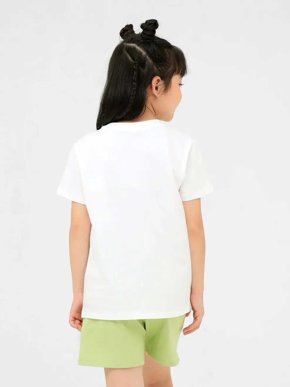 Đồ Bộ Kid In Cá Sâu Cotton Usa - Trắng Xanh - 2