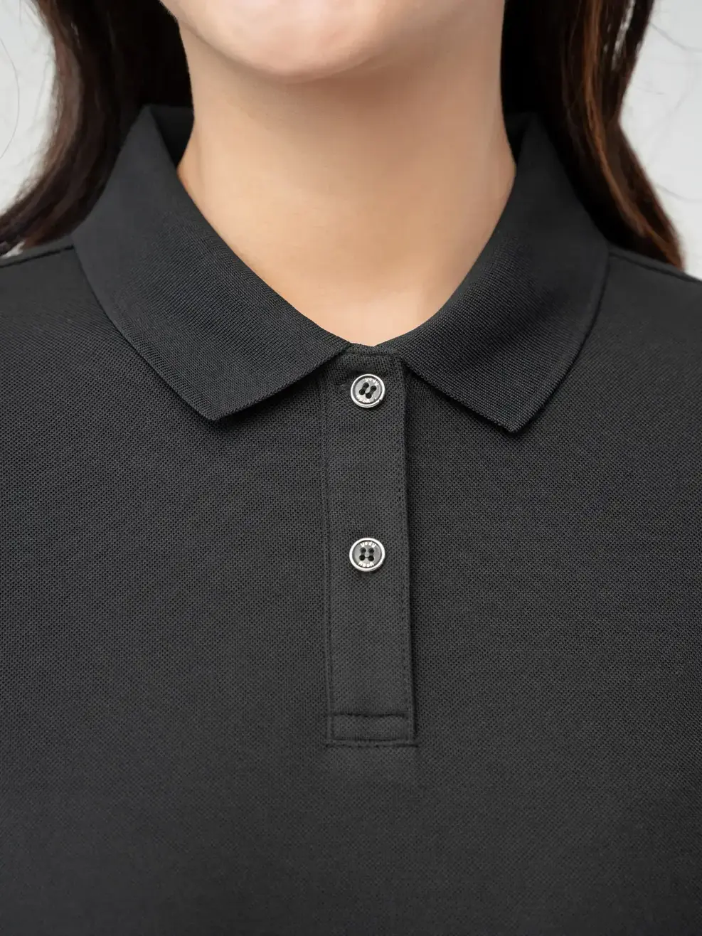 Áo Polo Nữ Cafe Dệt Tổ Ong Basic-APN6254 - Đen 001 - S