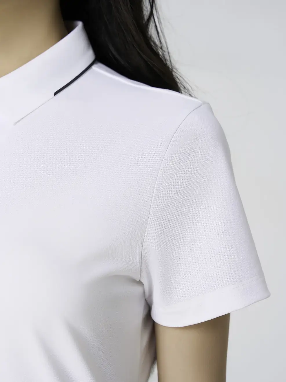 Áo Polo Thể Thao In Nẹp Không Đường May - TRẮNG 006 - XS