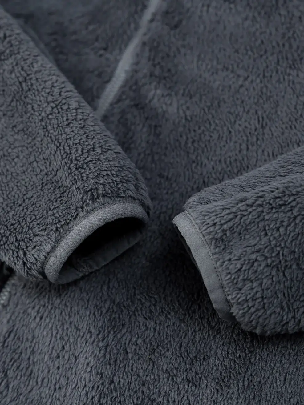 Áo Khoác Kid Giả Lông Cừu Cổ Cao - Ghi - 4-5