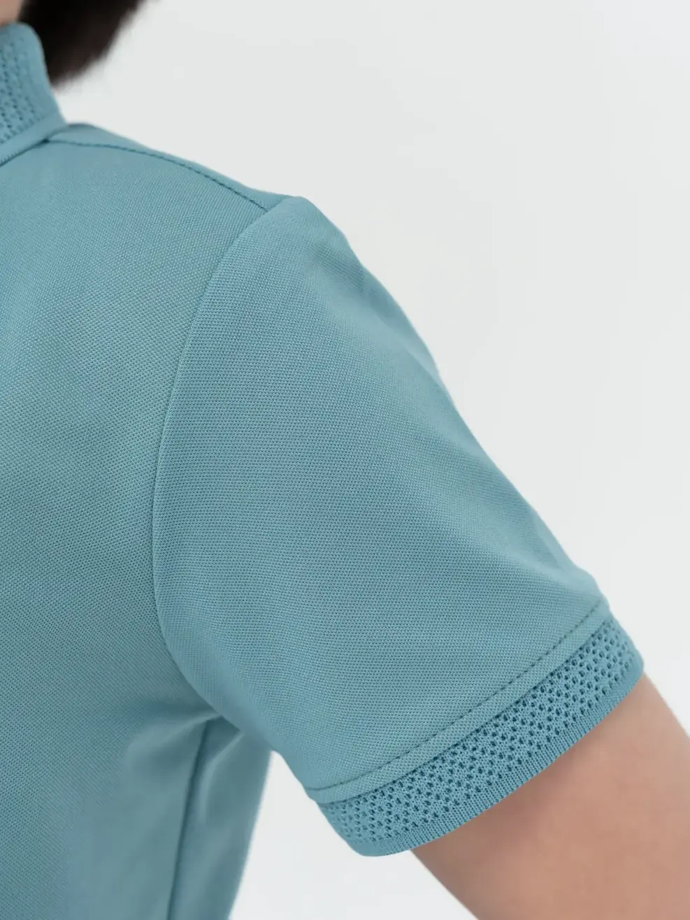 Polo kid coolmax bo dệt nổi - Xanh ngọc - 6