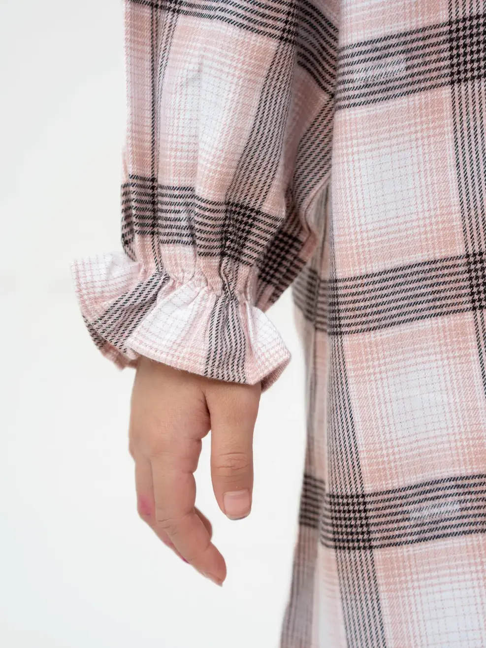 Váy Kid Nữ Phối Cổ Kẹp Bèo - Hồng - 2