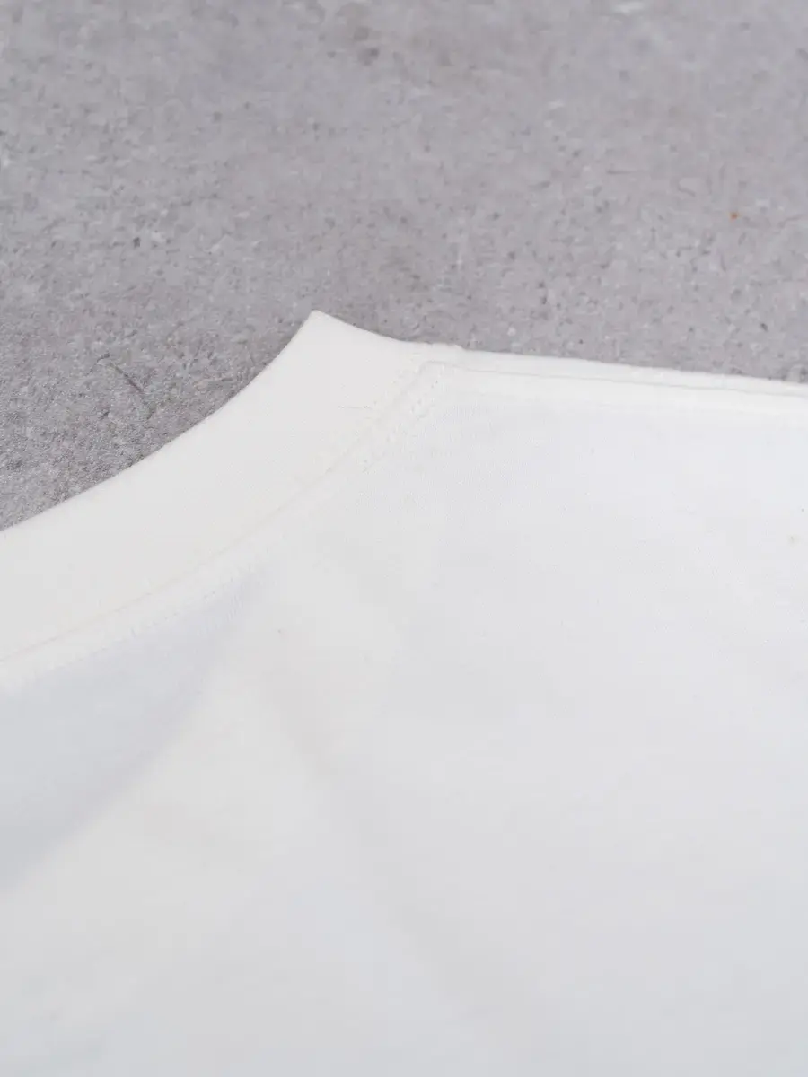 T-shirt Unisex In Chữ Cotton Usa - Trắng 1 - M