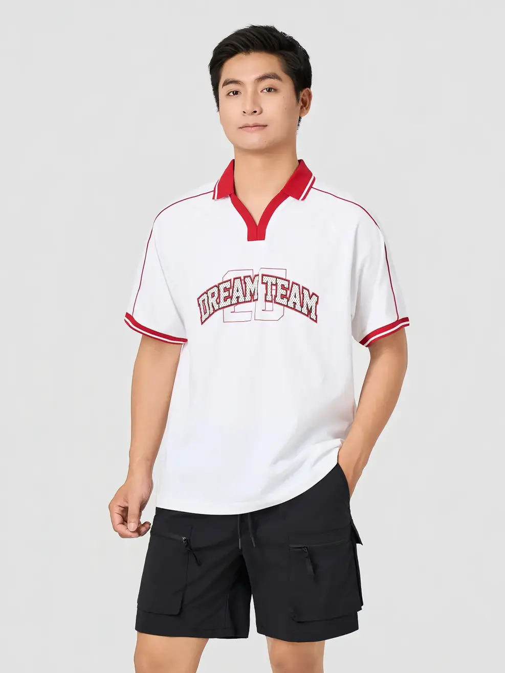 Áo Polo Dream Team - Trắng 001 - S