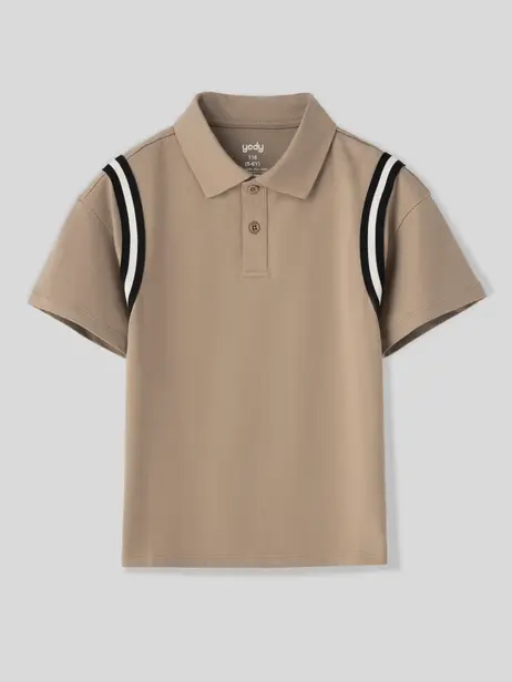 Áo Polo Bé Trai Phối Dây Dệt