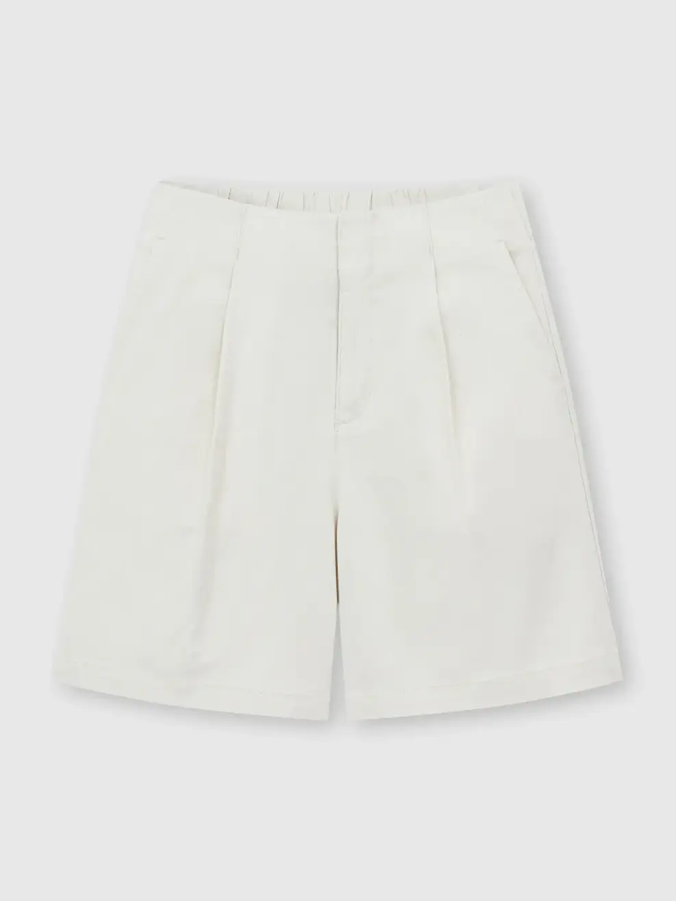 Quần Shorts Nữ Bermuda Soft Cạp Phối Chun - Xám 003 - 26
