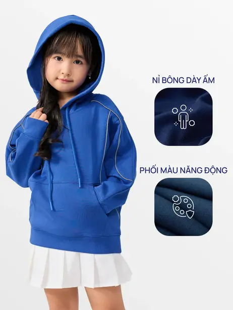 Áo Hoodie Kid Lé Phối