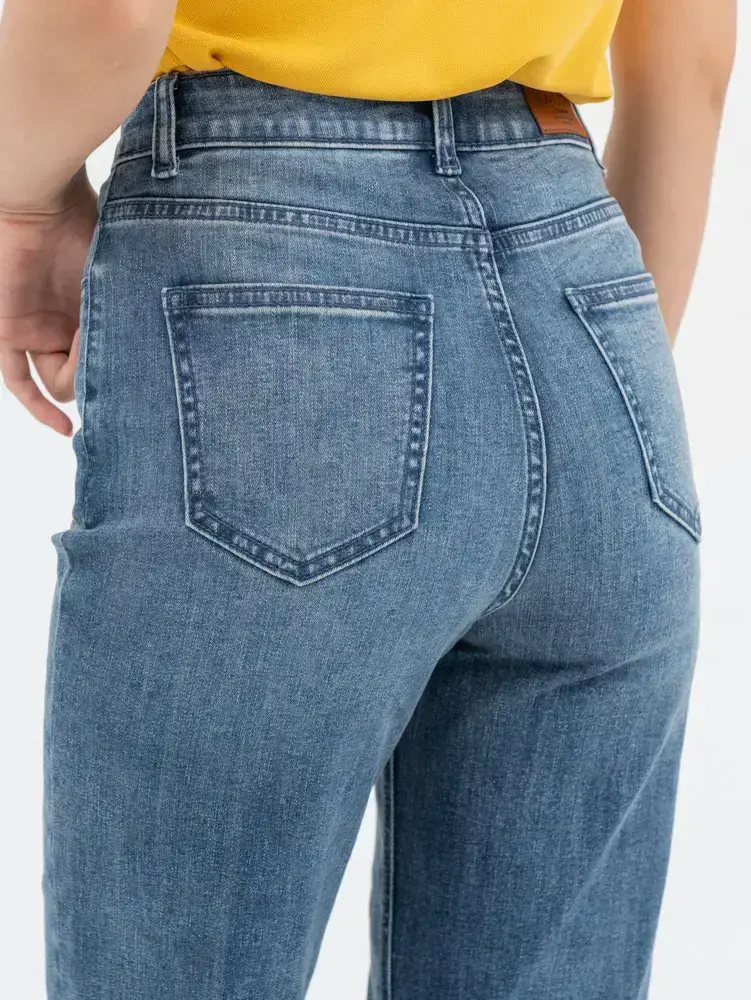 Quần Jeans Cafe Dáng Suông - Màu chàm 003 - 31