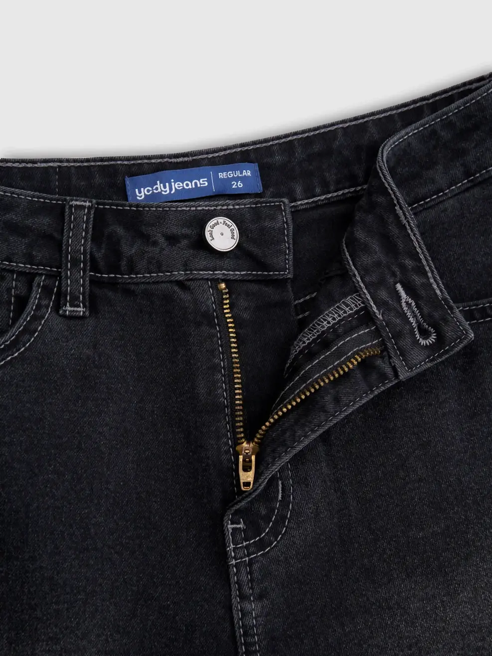 Quần Short Jeans Nữ Regular - Đen 012 - 26