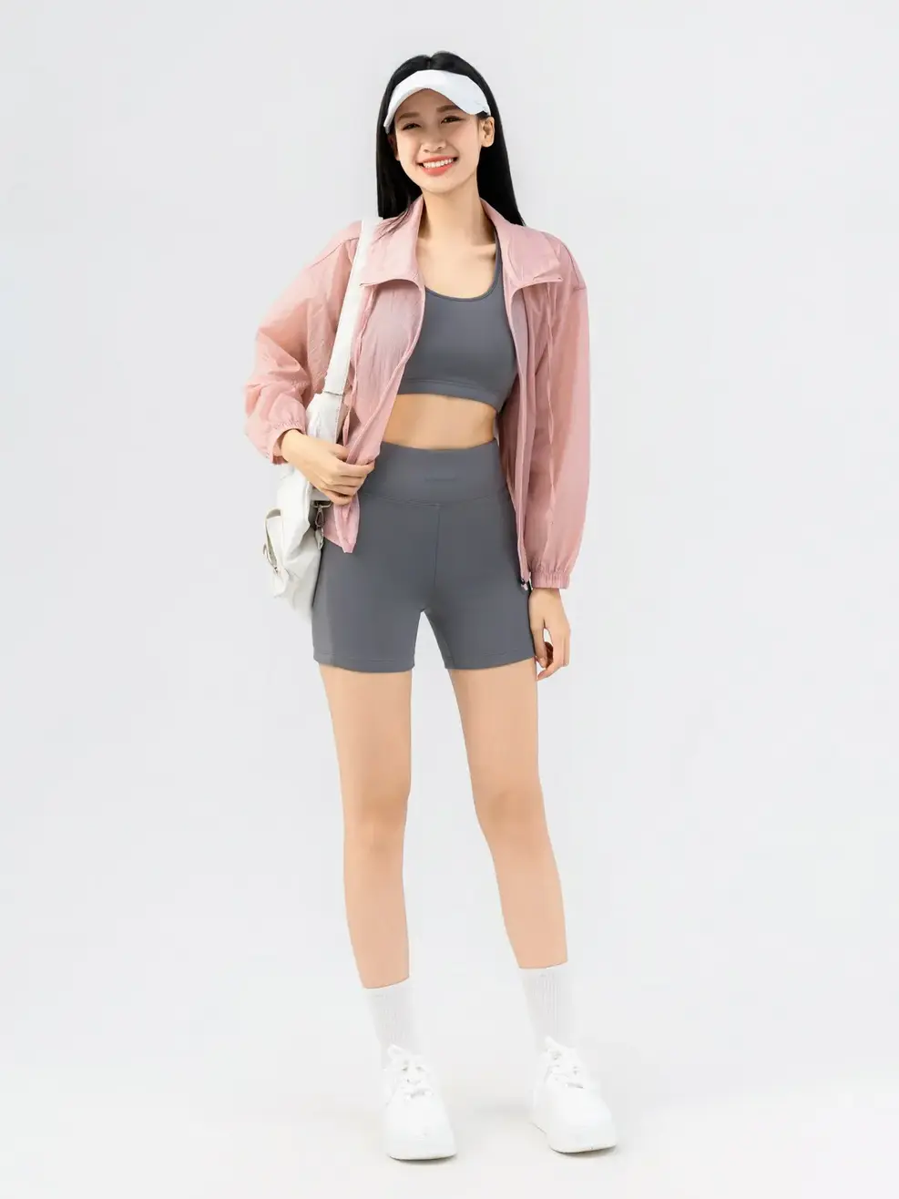 Áo Khoác Thể Thao Nữ Siêu Nhẹ (skn7004) - HỒNG 109 - XL