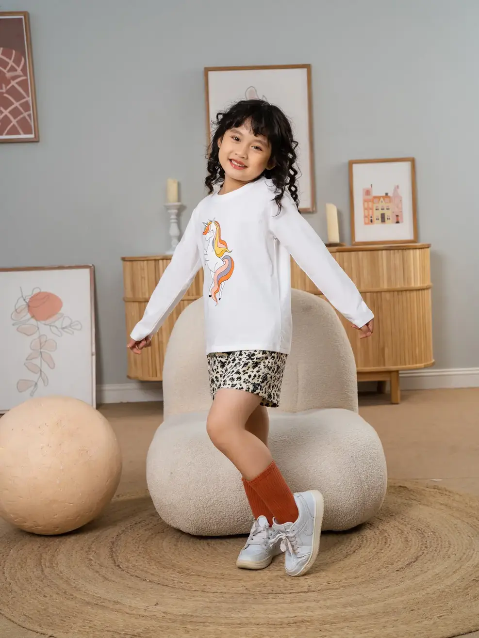 Áo thun kid in unicorn - Trắng - 2