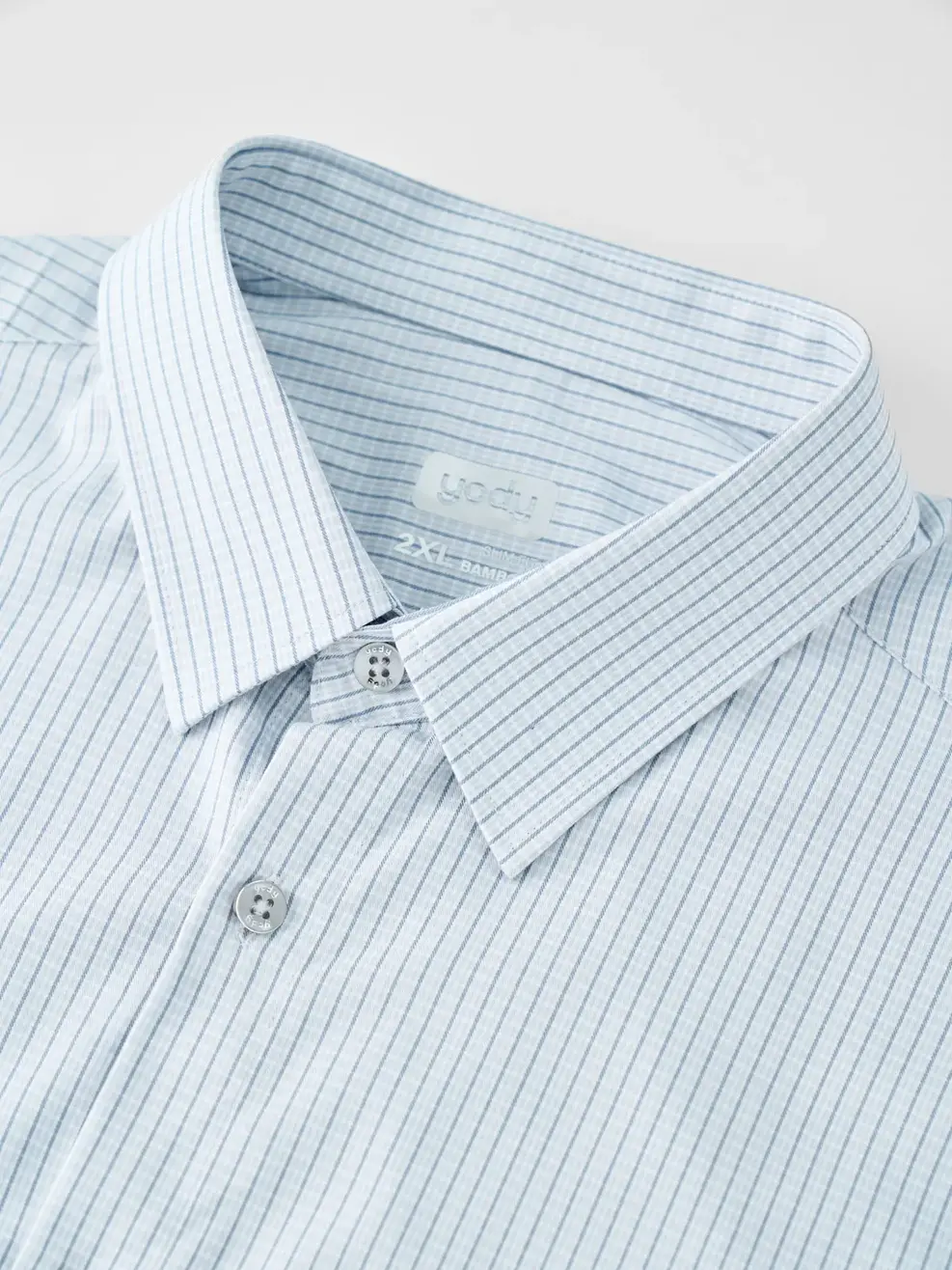 Sơ Mi Dài Tay Nam Bamboo Kẻ Caro - Ghi - M