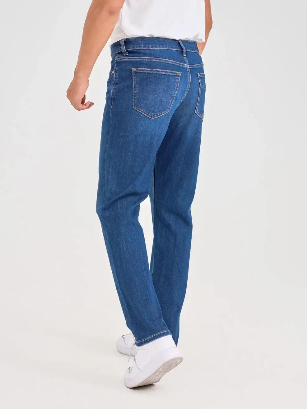Quần Jeans Nam Cafe Slim Can Tú - Xanh đậm - 28
