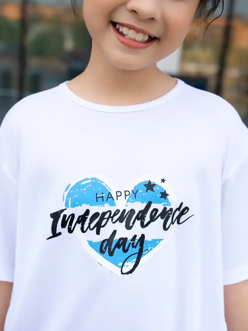 Váy trẻ em nhún tầng trái tim - Trắng - 12