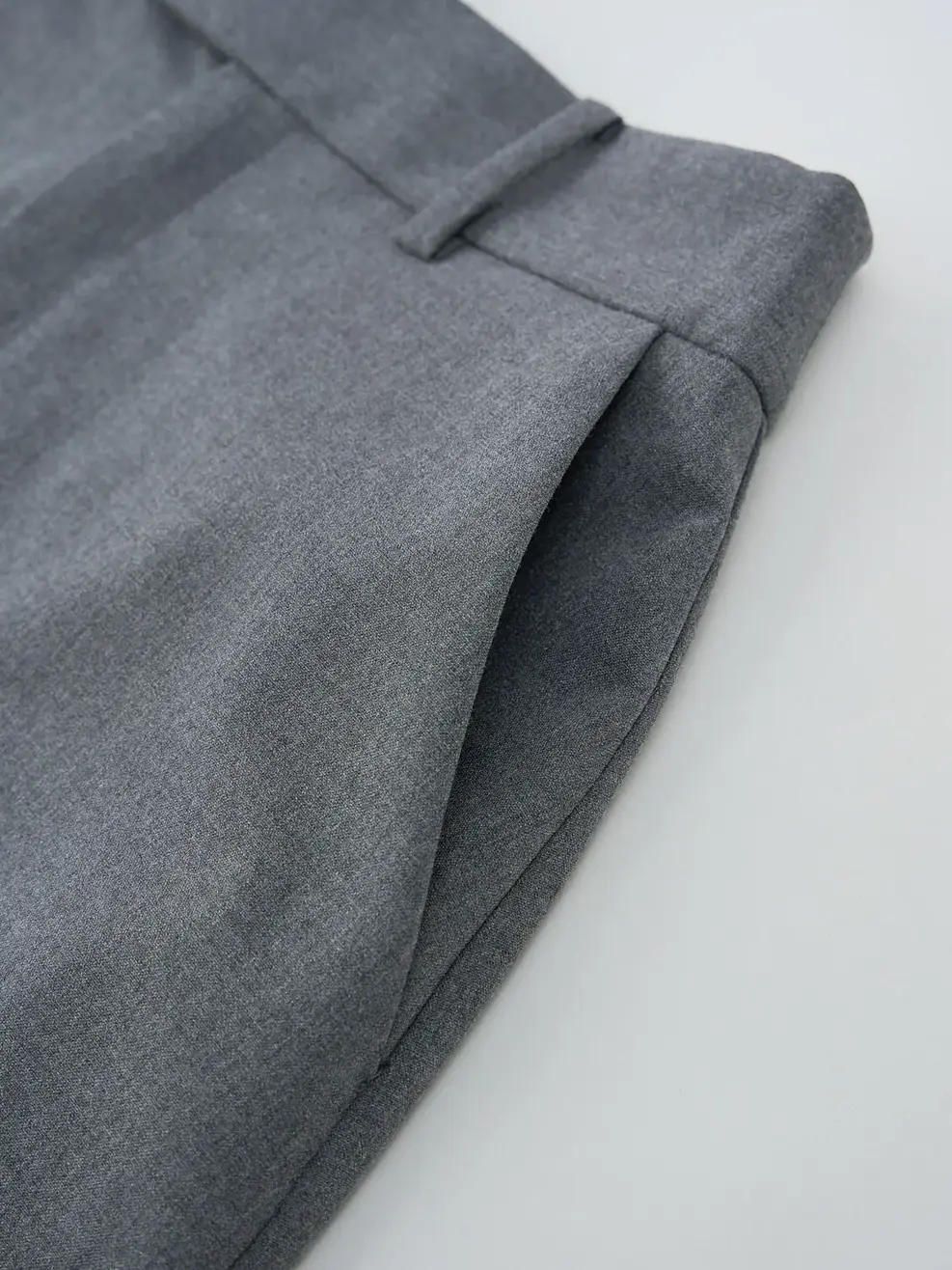 Chân Váy Nữ Dáng A Moi Mở - Ghi Đậm - S